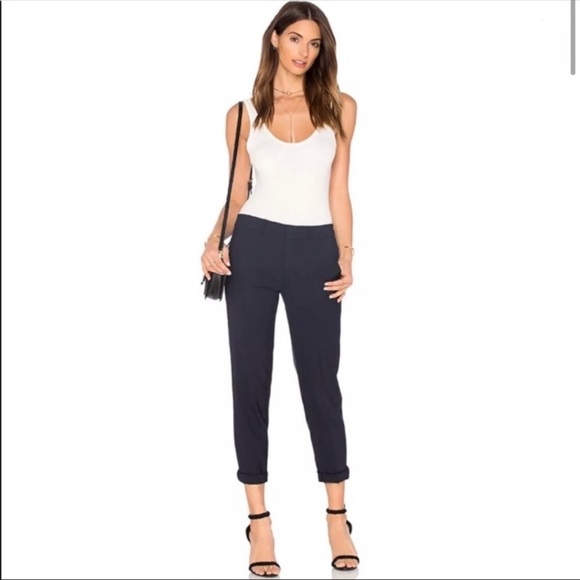 Vince Pants - VINCE. Size 2 navy blue tapered cotton pants